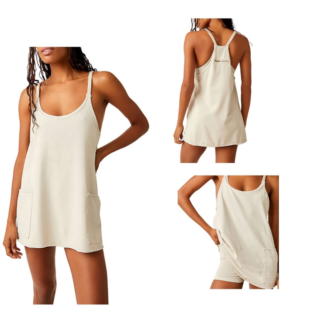 NWT-FP Movement Hot Shot Mini Dress. Color: BAMBOO